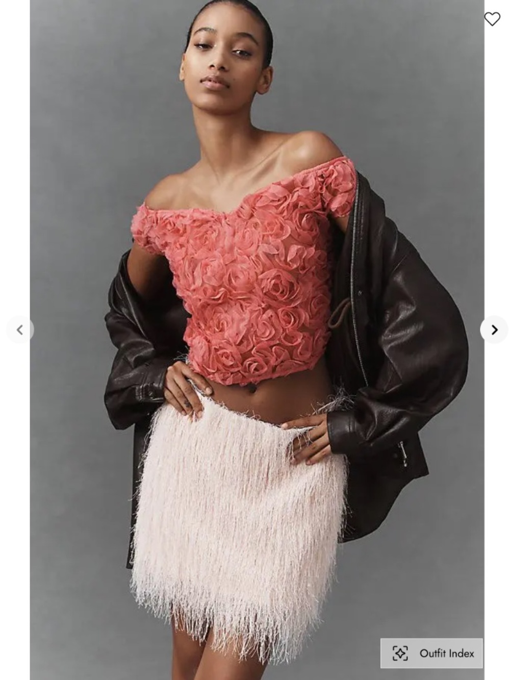 Anthropologie Maeve Off-Shoulder Rosette Top